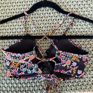 Luli Fama Multicolor Floral Bikini Top